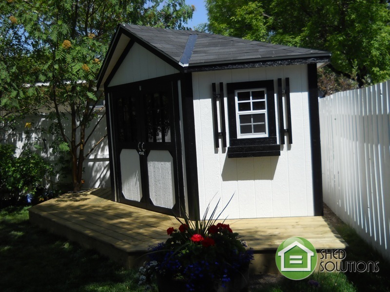 10' x 10' garden shed the everett corner unit shed solutions