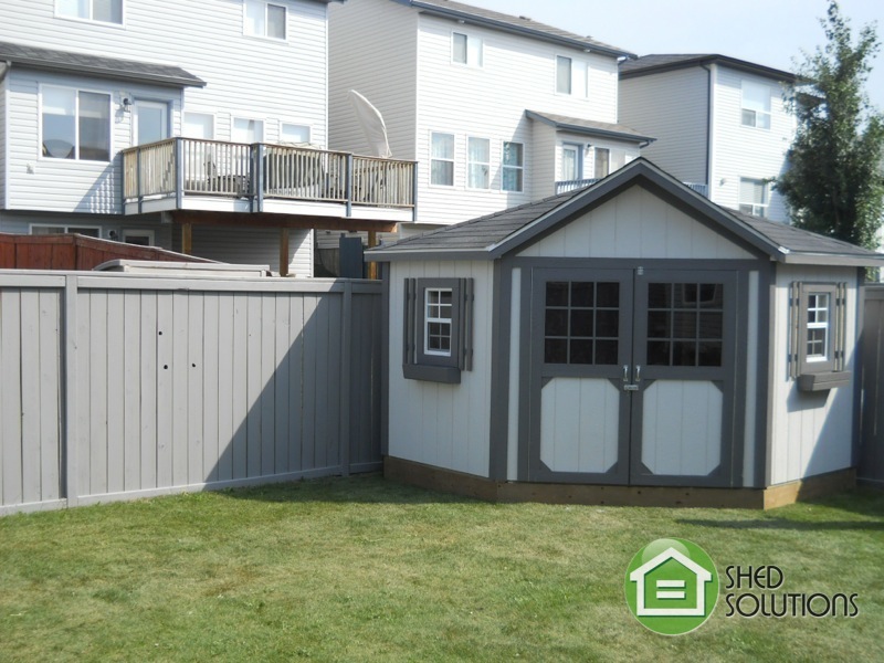 10' x 10' Garden Shed The Everett Corner Unit Shed Solutions