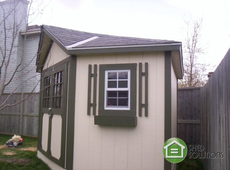 10' x 10' Garden Shed The Everett Corner Unit Shed Solutions